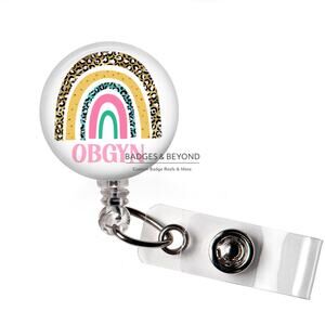 🩺✨ OB/GYN Badge Reel | Women’s Health Retractable ID Name Tag Holder